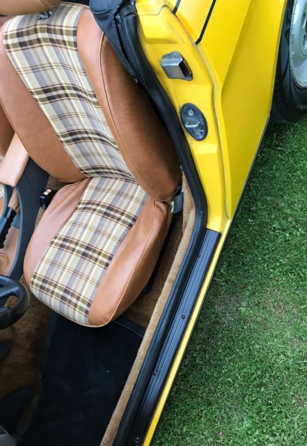 1980 FAB Color code Inca Yellow Triumph TR7 Convertible