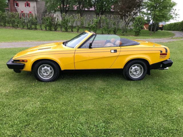 1980 FAB Color code Inca Yellow Triumph TR7 Convertible