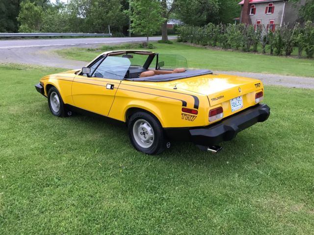 1980 FAB Color code Inca Yellow Triumph TR7 Convertible