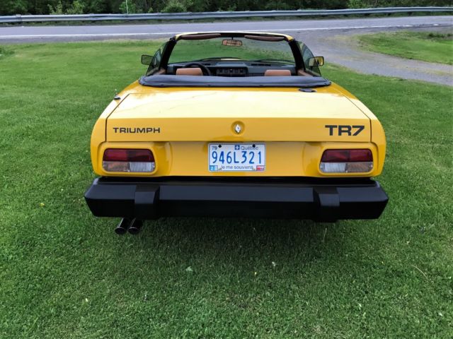 1980 FAB Color code Inca Yellow Triumph TR7 Convertible