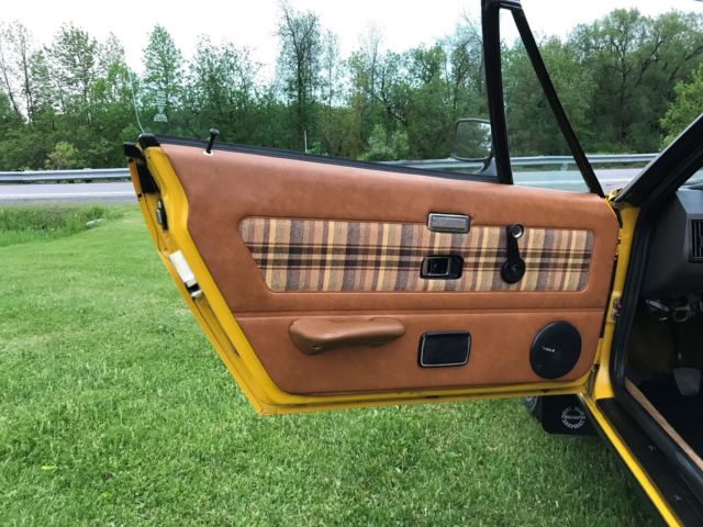 1980 FAB Color code Inca Yellow Triumph TR7 Convertible