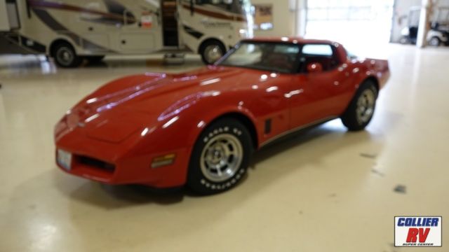 1980 Red Chevrolet Corvette Coupe