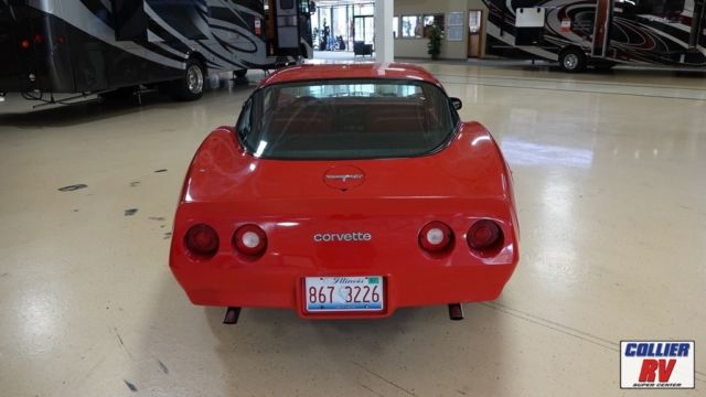 1980 Red Chevrolet Corvette Coupe