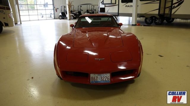 1980 Red Chevrolet Corvette Coupe