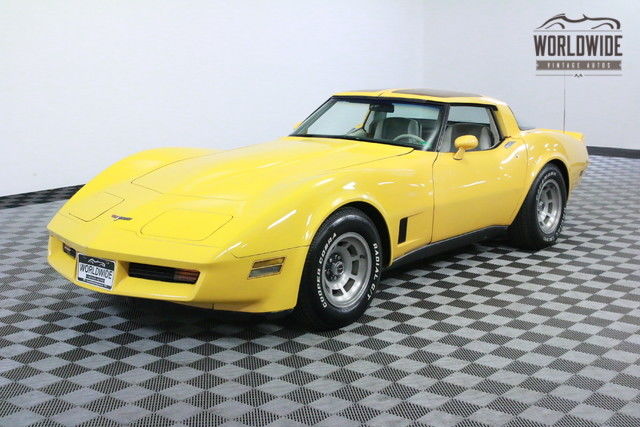 1980 Yellow Chevrolet Corvette