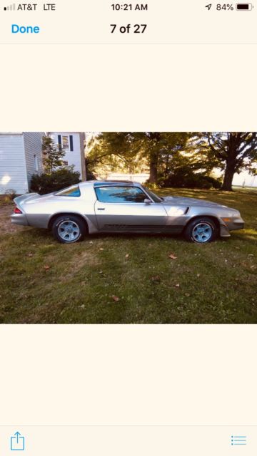 1980 Silver Chevrolet Camaro Coupe