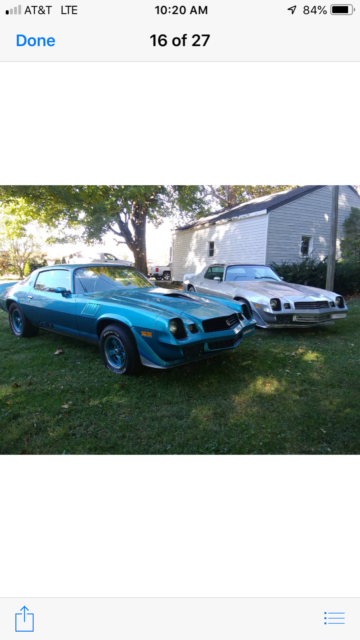1980 Silver Chevrolet Camaro Coupe
