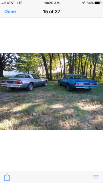 1980 Silver Chevrolet Camaro Coupe