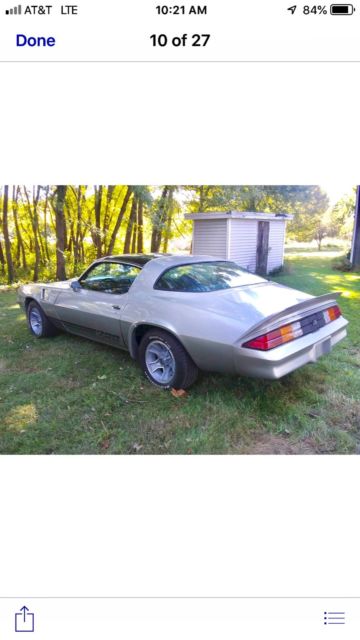 1980 Silver Chevrolet Camaro Coupe