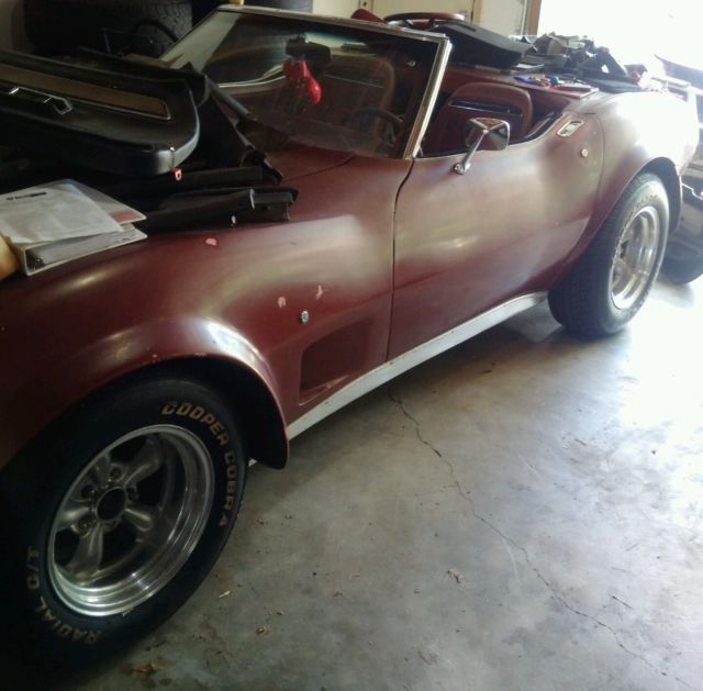 1980 Burgundy Chevrolet Corvette Coupe