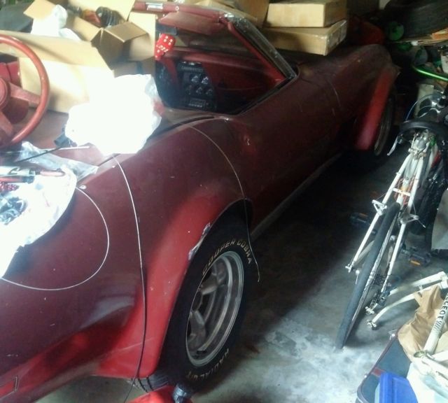 1980 Burgundy Chevrolet Corvette Coupe