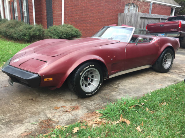 1980 Burgundy Chevrolet Corvette Coupe