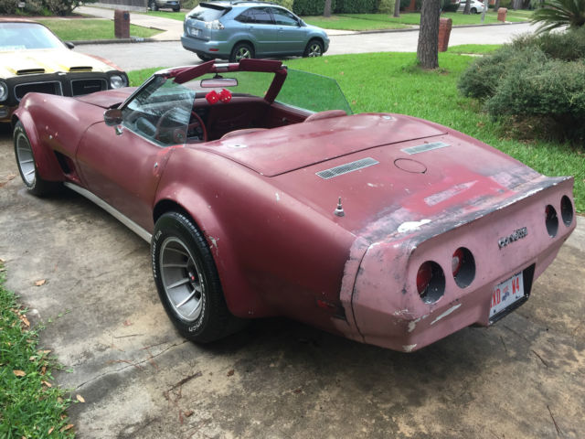 1980 Burgundy Chevrolet Corvette Coupe