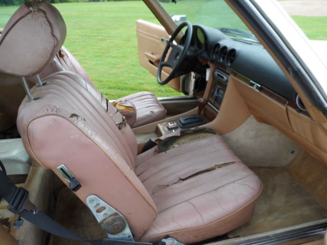 1981 Cream Mercedes-Benz SL-Class Convertible