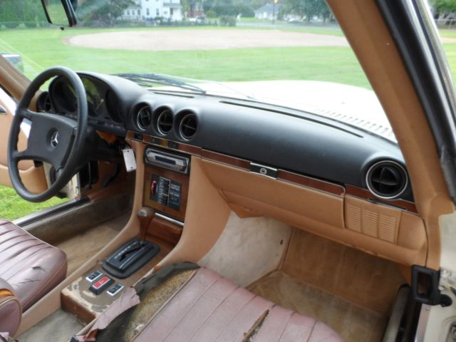 1981 Cream Mercedes-Benz SL-Class Convertible
