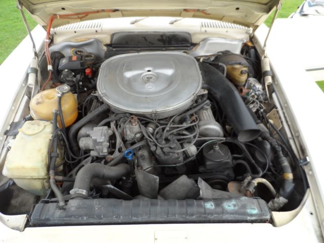 1981 Cream Mercedes-Benz SL-Class Convertible