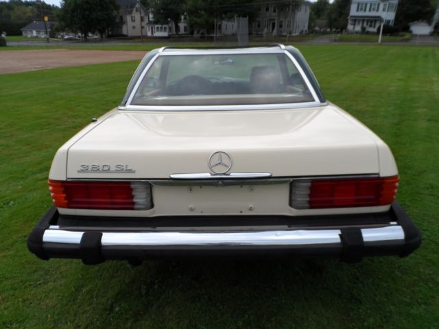 1981 Cream Mercedes-Benz SL-Class Convertible