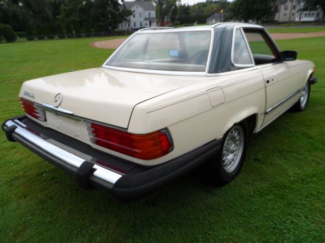 1981 Cream Mercedes-Benz SL-Class Convertible