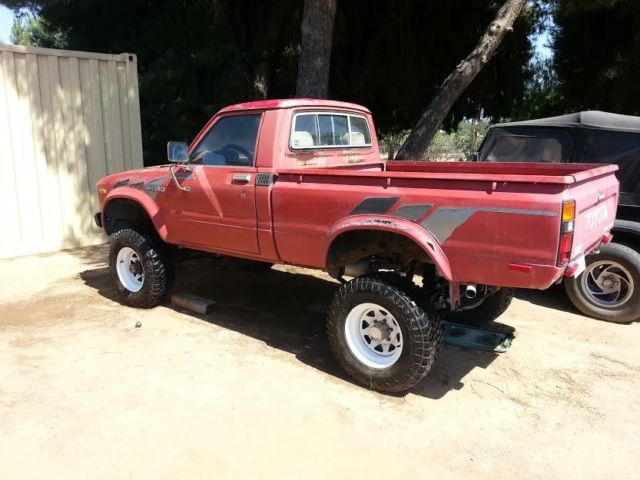 1981 Red Toyota Other Standard Cab Pickup