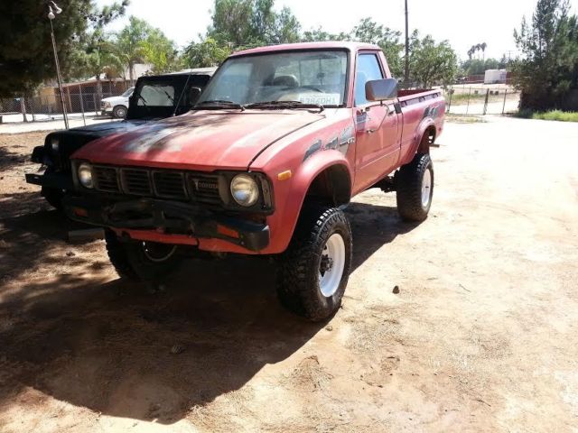 1981 Red Toyota Other Standard Cab Pickup
