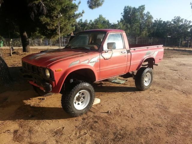 1981 Red Toyota Other Standard Cab Pickup
