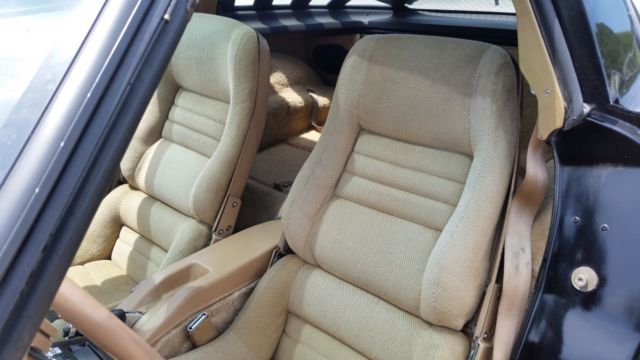 1981 Black Chevrolet Corvette Coupe, T-Top