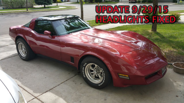 1981 Red Chevrolet Corvette Coupe