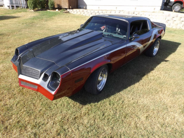 1981 Silver and Burgundy Chevrolet Camaro Coupe