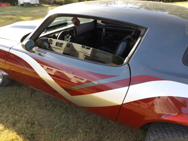 1981 Silver and Burgundy Chevrolet Camaro Coupe