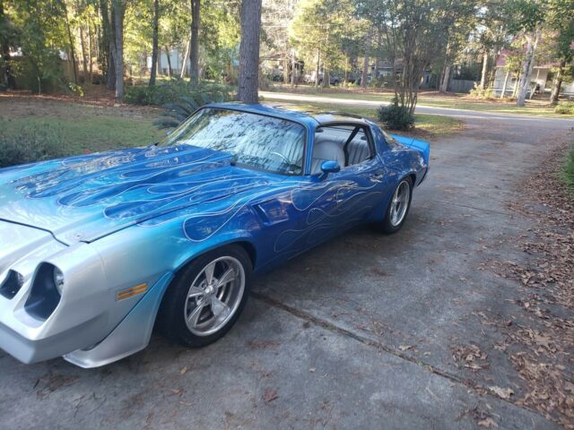 1981 Blue/silver Chevrolet Camaro Coupe