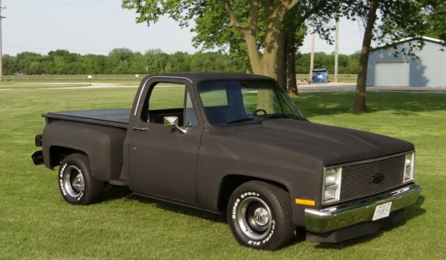 1981 Black Chevrolet C-10 Step Side