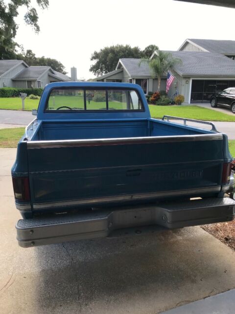 1981 Blue Chevrolet C-10 Standard Cab Pickup