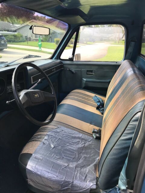1981 Blue Chevrolet C-10 Standard Cab Pickup