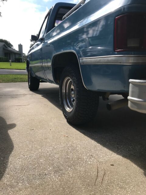 1981 Blue Chevrolet C-10 Standard Cab Pickup