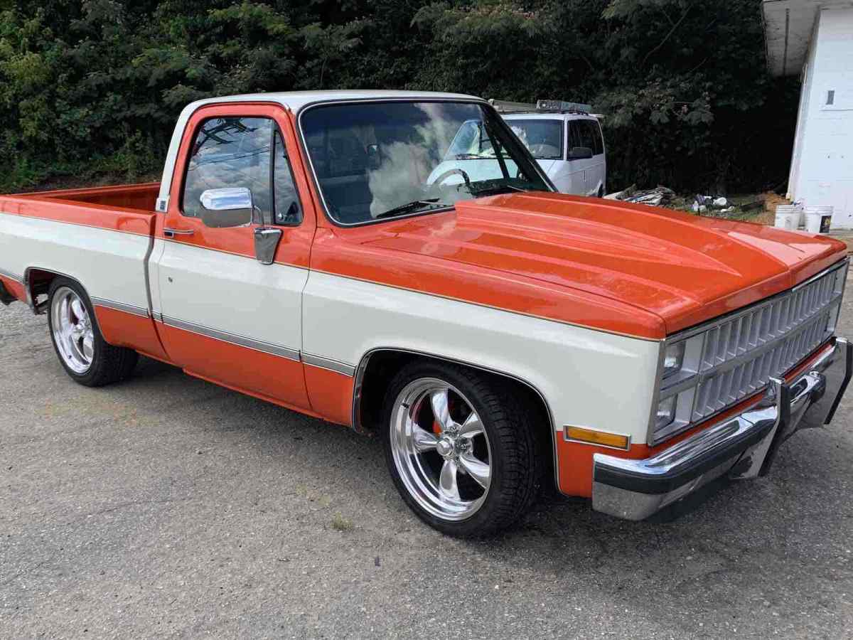 1981 Orange Chevrolet C10 Pickup