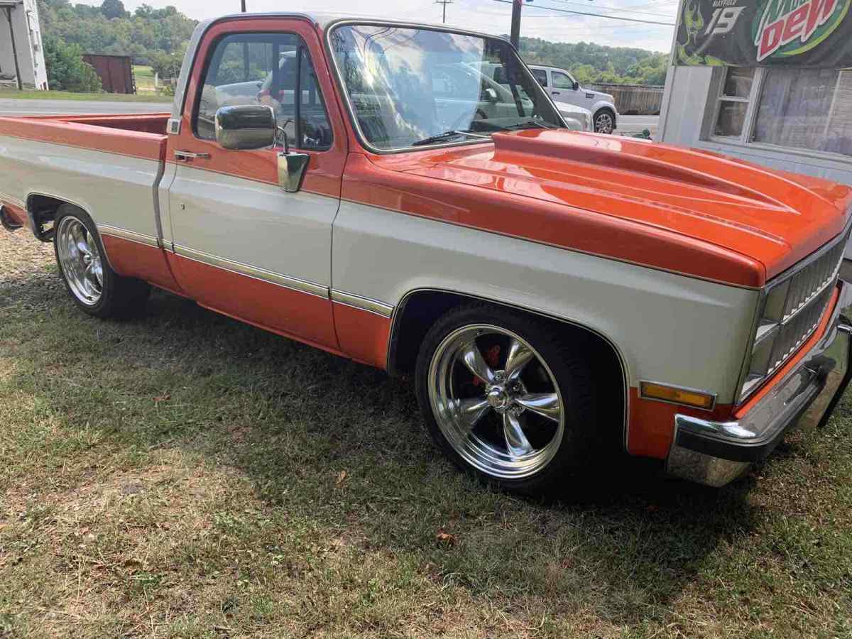 1981 Orange Chevrolet C10 Pickup
