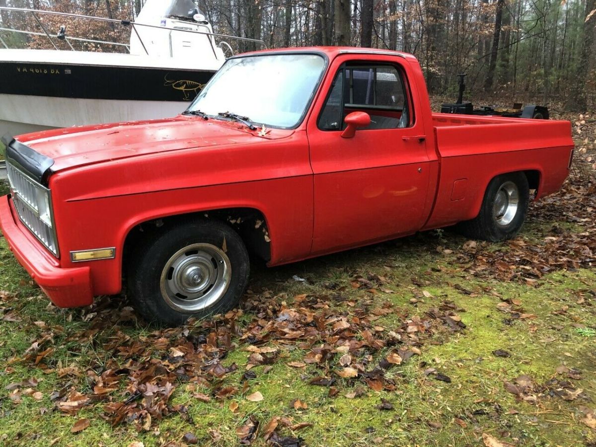 1981 Red Chevrolet C-10 Standard Cab Pickup
