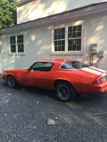 1981 Orange Chevrolet Camaro Coupe
