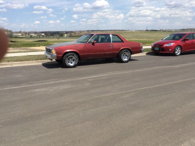 1981 Burgundy Chevrolet Chevelle Coupe