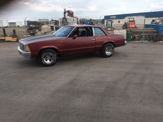 1981 Burgundy Chevrolet Chevelle Coupe