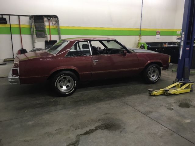 1981 Burgundy Chevrolet Chevelle Coupe