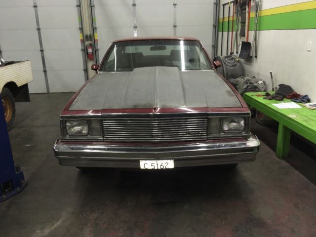 1981 Burgundy Chevrolet Chevelle Coupe