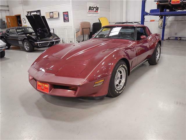 1981 Red Chevrolet Corvette --