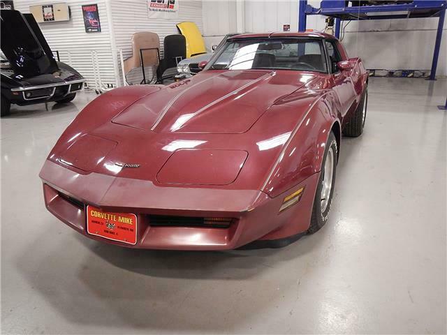 1981 Red Chevrolet Corvette --