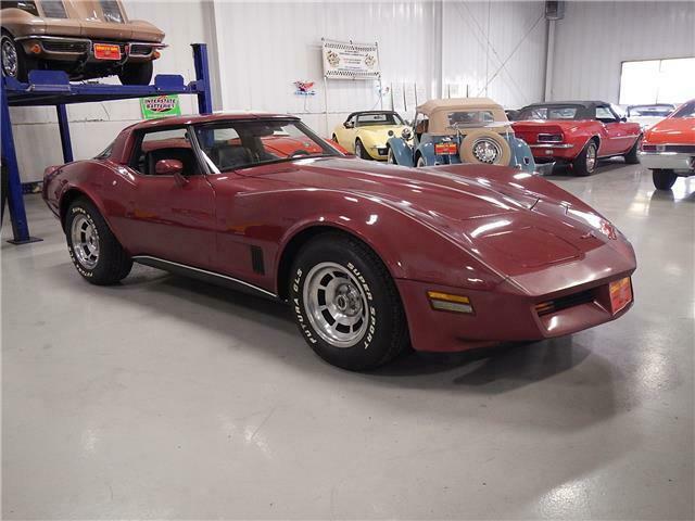 1981 Red Chevrolet Corvette --