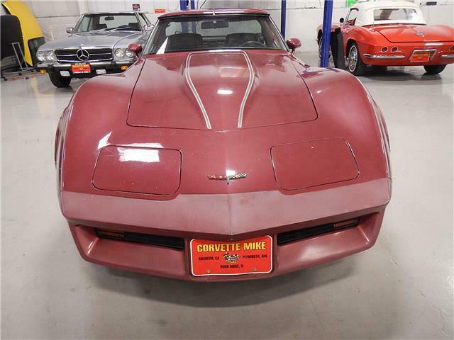 1981 Red Chevrolet Corvette --