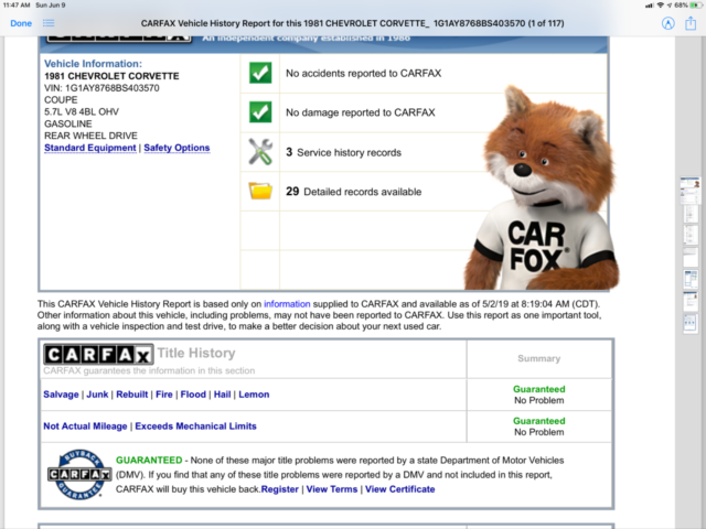 1981 White Chevrolet Corvette Coupe