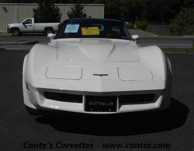 1981 White Chevrolet Corvette