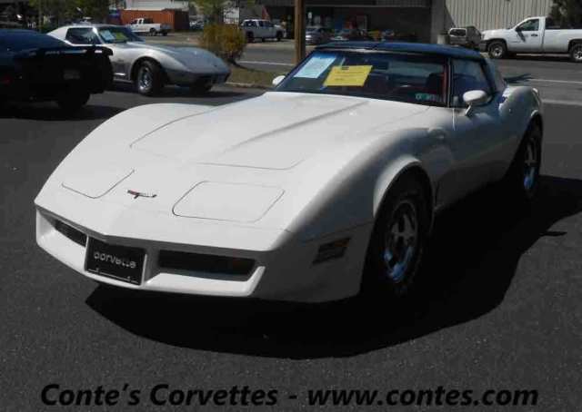 1981 White Chevrolet Corvette