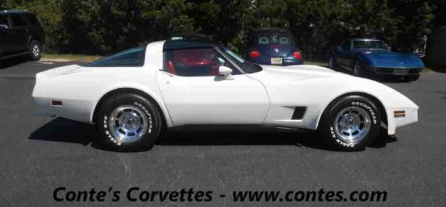1981 White Chevrolet Corvette